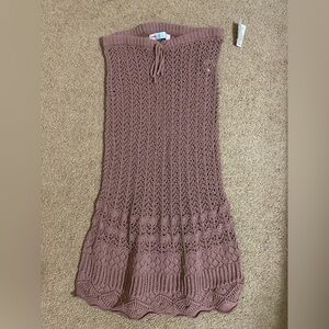 Free People Coverup Crochet Skirt